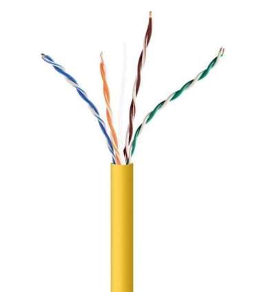 Gembird UPC-5004E-SOL-Y networking cable Yellow 305 m Cat5e U/UTP (UTP)
