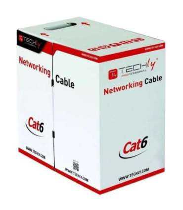 Techly ITP9-FLU-0305 networking cable Grey 305 m Cat6 U/UTP (UTP)