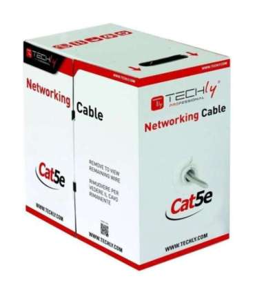Techly ITP6-UTP-IC networking cable Grey 305 m Cat5e U/UTP (UTP)