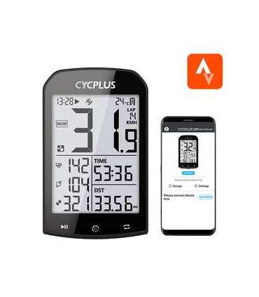 GPS bike computer Cycplus M1 - compatibile with Strava, Trainingpeaks etc.