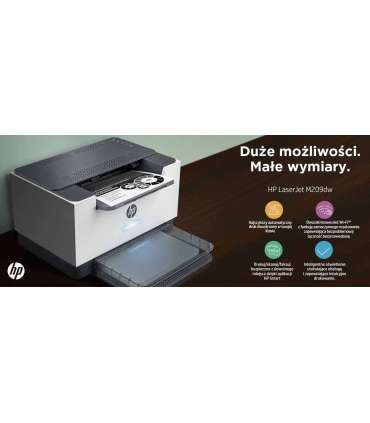 HP LaserJet M209dw Printer, Black and white, Printer for Home and home office, Print, Two-sided printing Compact Size