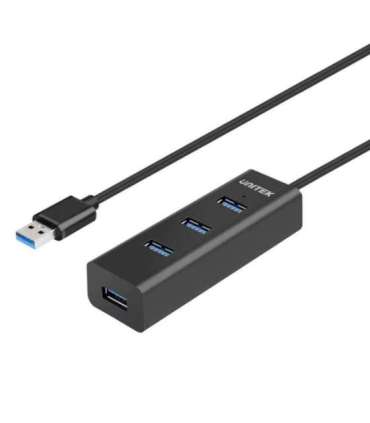 UNITEK Y-3089V01 interface hub USB 3.2 Gen 1 (3.1 Gen 1) Type-A 5000 Mbit/s Black