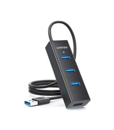 UNITEK Y-3089V01 interface hub USB 3.2 Gen 1 (3.1 Gen 1) Type-A 5000 Mbit/s Black