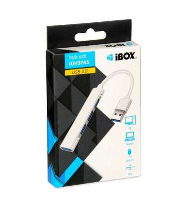 iBOX USB HUB  1x USB 3.0 + 3x USB 2.0