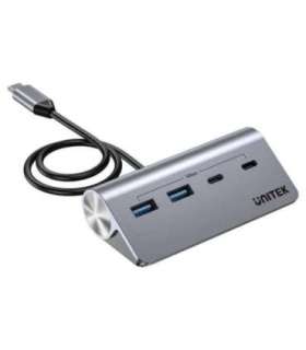 UNITEK ALUMINIUM USB-C HUB 2X USB-A 2X USB-C 5GBPS
