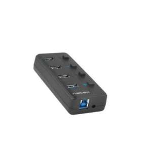 NATEC HUB USB 3.0 MANTIS 2 4-PORTS WITH SWITCH+POWER SUPPLY