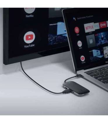 AUKEY CB-C71 interface hub 5000 Mbit/s Black