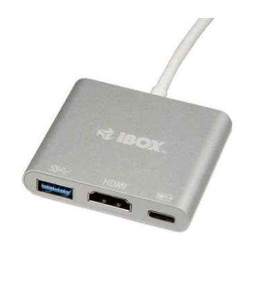 iBox IUH3CFT1 notebook dock/port replicator USB 3.2 Gen 1 (3.1 Gen 1) Type-C Silver