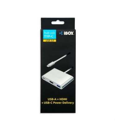 iBox IUH3CFT1 notebook dock/port replicator USB 3.2 Gen 1 (3.1 Gen 1) Type-C Silver