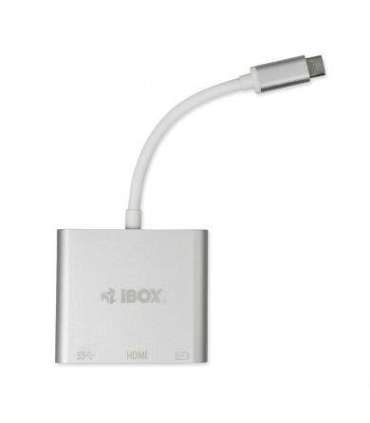 iBox IUH3CFT1 notebook dock/port replicator USB 3.2 Gen 1 (3.1 Gen 1) Type-C Silver