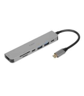 iBox IUH3SL4K interface hub USB Type-C 5000 Mbit/s Silver