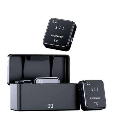 Wireless Microphone BlitzWolf, BW-SX63, 1000mAh (black)