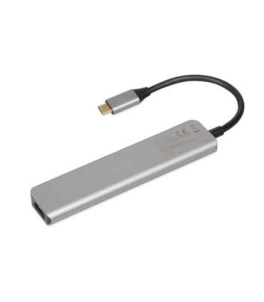 iBox IUH3SL4K interface hub USB Type-C 5000 Mbit/s Silver