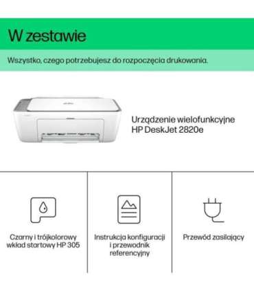 HP DeskJet 2820e Wireless All-in-One Color Printer, Copier, Scanner
