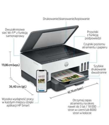 HP Smart Tank 720 All-in-One Thermal inkjet A4 4800 x 1200 DPI 15 ppm Wi-Fi