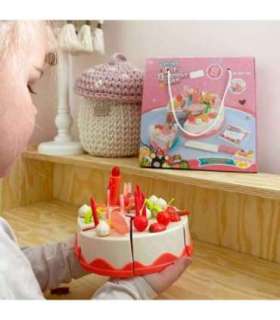 WOOPIE торт на день рождения для разрезания, свечи, фрукты, 40 шт.