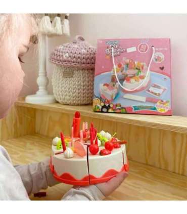 WOOPIE sünnipäevatort lõikamiseks, küünlad, puuviljad, 40 osa.