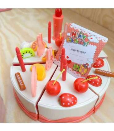 WOOPIE торт на день рождения для разрезания, свечи, фрукты, 40 шт.