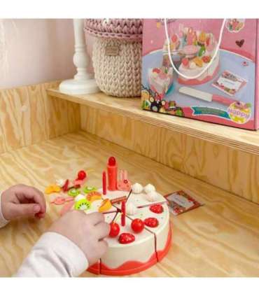 WOOPIE торт на день рождения для разрезания, свечи, фрукты, 40 шт.