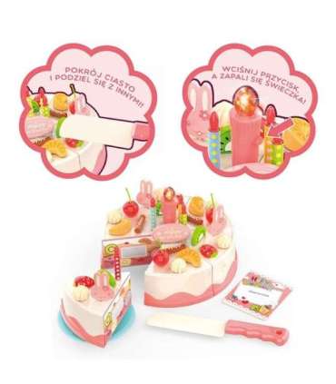 WOOPIE торт на день рождения для разрезания, свечи, фрукты, 40 шт.