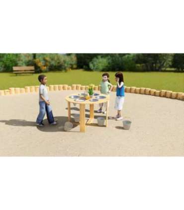 CLASSIC WORLD EDU образовательный садовый стол — 6 функций: игра с песком, жидкостью и камнями