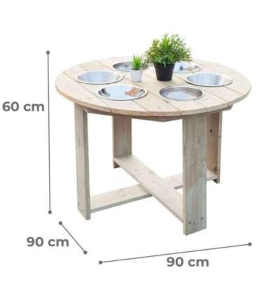 CLASSIC WORLD EDU образовательный садовый стол — 6 функций: игра с песком, жидкостью и камнями