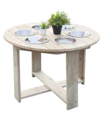 CLASSIC WORLD EDU hariv õuelaud — 6 funktsiooni: mäng liiva, vedeliku ja kividega