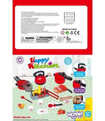 WOOPIE Кухня для детей Большой набор XXL — аксессуары, кастрюли, 36 шт.