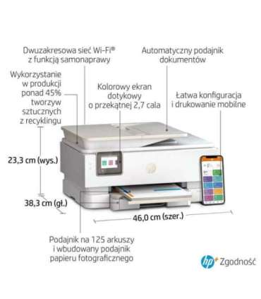 HP ENVY Inspire 7920e Wireless All-in-One Color Printer, Instant Ink Copier, Scanner