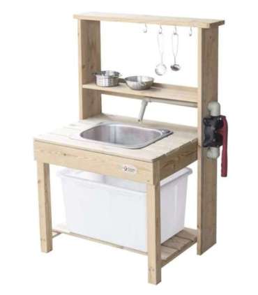 CLASSIC WORLD EDU Suur puidust köögivalamu ehtsa veega