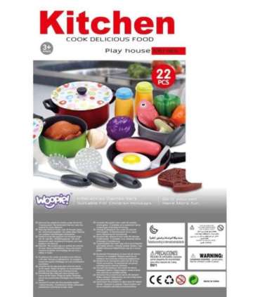 WOOPIE XXL kokakomplekt — köögiaksessuaarid ja köögiriistad, 22 tk.