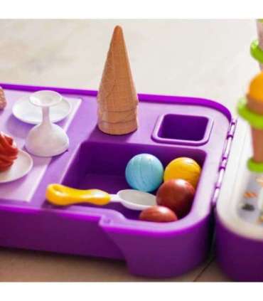 WOOPIE jäätisekohver 3-ühes (köök, pood, jäätisekohvik), kaasaskantav, 62 osa