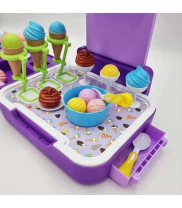 WOOPIE jäätisekohver 3-ühes (köök, pood, jäätisekohvik), kaasaskantav, 62 osa