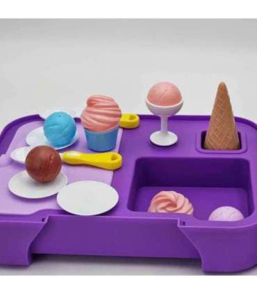 WOOPIE jäätisekohver 3-ühes (köök, pood, jäätisekohvik), kaasaskantav, 62 osa