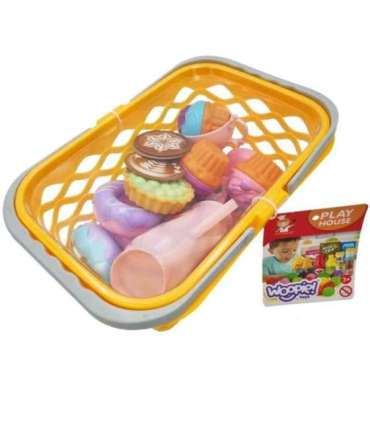 WOOPIE Корзина для покупок с чайным набором и сладостями, 26 шт.
