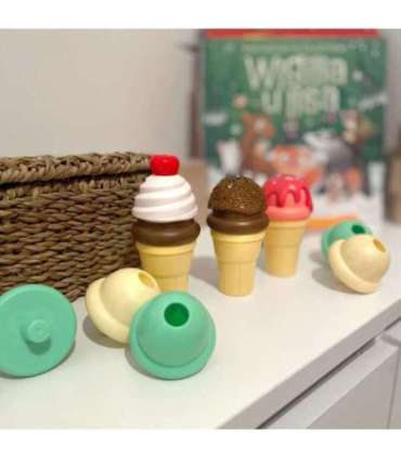 WOOPIE jäätise valmistamise komplekt, jäätisekohviku pusle, 15 osa
