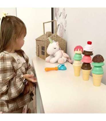 WOOPIE jäätise valmistamise komplekt, jäätisekohviku pusle, 15 osa