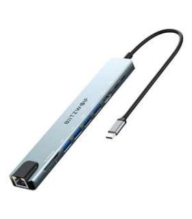 Docking Station Blitzwolf BW-TH5 10in1 USB-C (silver)