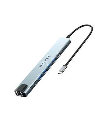 Docking Station Blitzwolf BW-TH5 10in1 USB-C (silver)