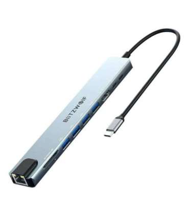 Docking Station Blitzwolf BW-TH5 10in1 USB-C (silver)