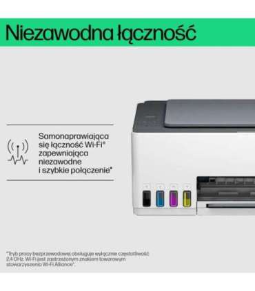 HP Smart Tank 580 All-in-One Printer, Home and home office, Print, copy, scan, Wireless High-volume printer tank Print