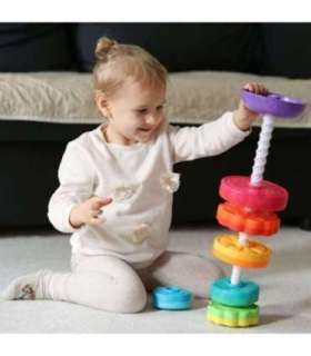 WOOPIE BABY Hariv püramiid — keerlev loomatorn