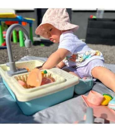 WOOPIE 2 в 1 кухонная мойка с краном и водой, синяя