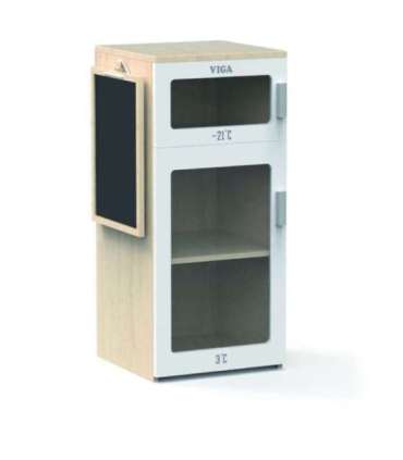 Viga деревянный холодильник с меловой доской