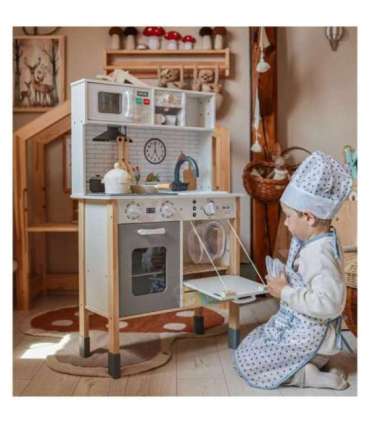 WOOPIE GREEN puidust interaktiivne köök 9-ühes pesumasina ja tahvliga