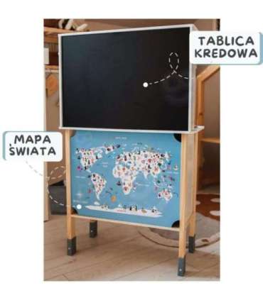 WOOPIE GREEN Деревянная интерактивная кухня 9 в 1 со стиральной машиной и доской