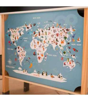 WOOPIE GREEN puidust interaktiivne köök 9-ühes pesumasina ja tahvliga