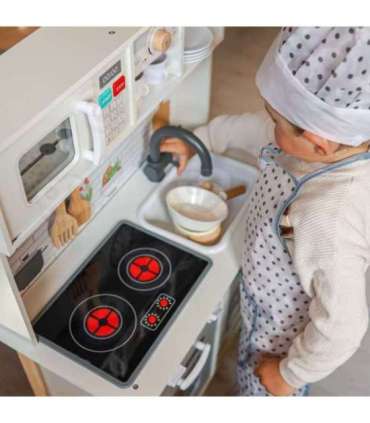 WOOPIE GREEN Деревянная интерактивная кухня 9 в 1 со стиральной машиной и доской