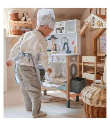 WOOPIE GREEN puidust interaktiivne köök 9-ühes pesumasina ja tahvliga