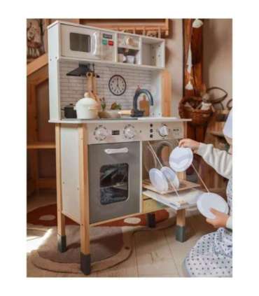WOOPIE GREEN puidust interaktiivne köök 9-ühes pesumasina ja tahvliga